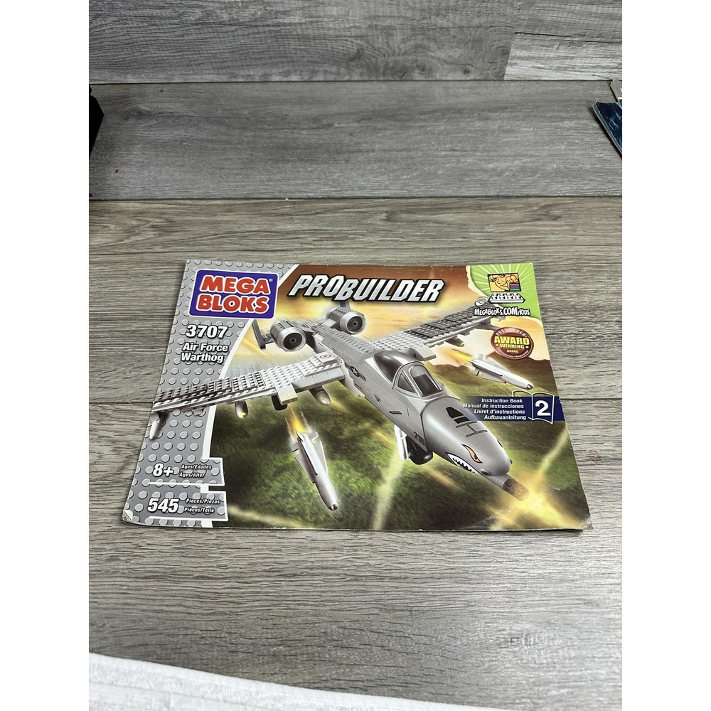 Mega Bloks‎ Probuilder 3707 Air Force Warthog Gray Instruction Manual